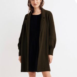 Madewell piqué relaxed cardigan coat
